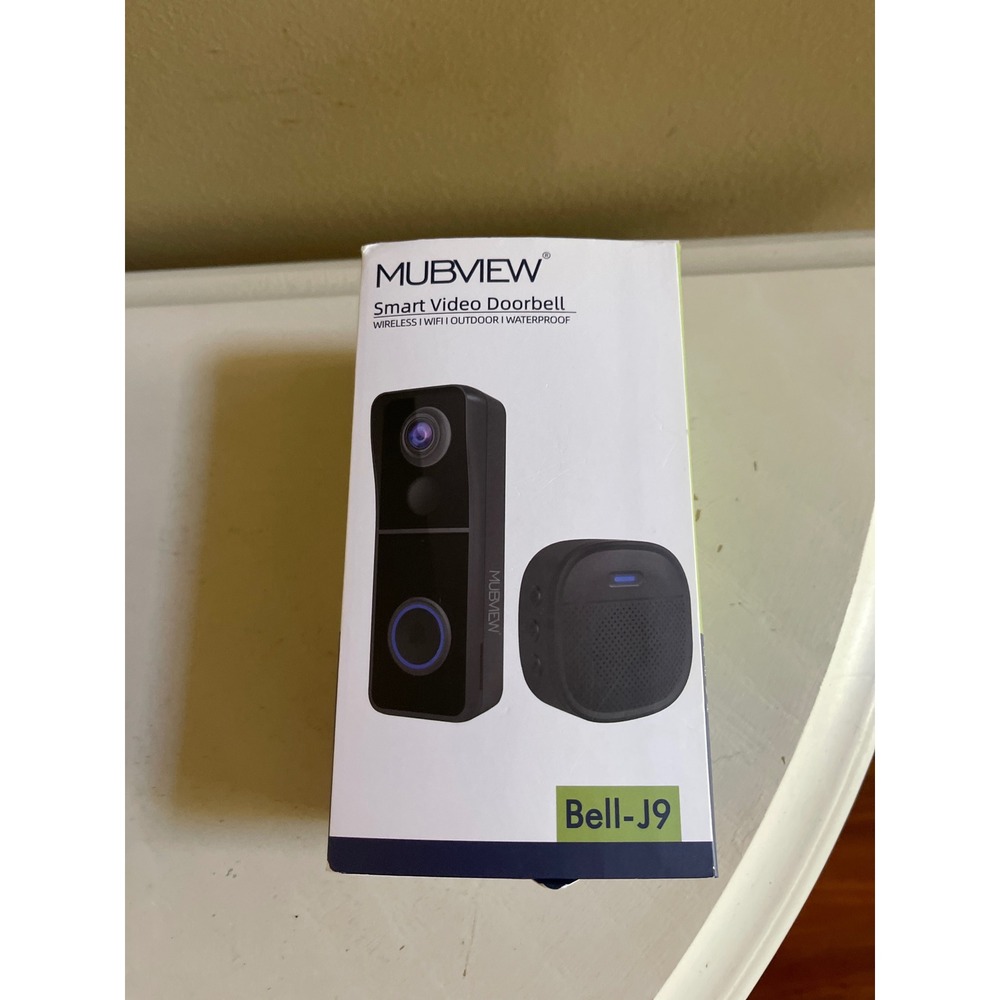 MUBVIEW Smart Video Doorbell Bell-J9 Wireless WiFi 1080P HD Waterproof Black